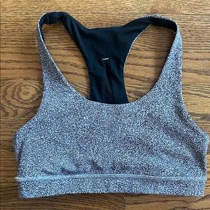 Lululemon Athletica Monochrome Speckled Sports Bra